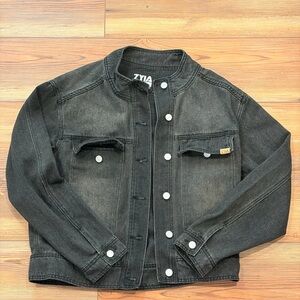 Size Medium ZYIA Charcoal Gray Jacket Y2K